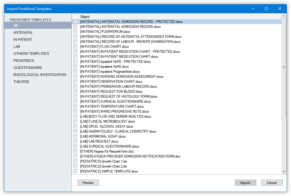 medical-documents-management-import-predefined-templates